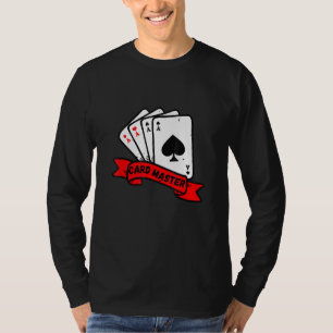 T-shirt Carte Master Jouer Cartes Poker Rummy Blackjack Pl