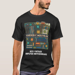 T-shirt Carte mère d'ordinateur vintage des années 80 "Ali