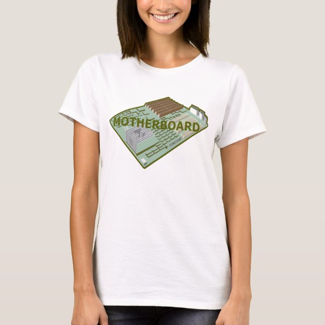 T-SHIRT CARTE MÈRE ORDINATEUR (Devant)