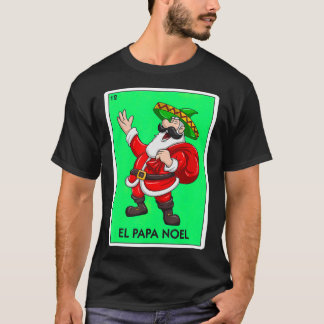 T-shirt Carte mexicaine El Papa Noel Santa Claus Sombrero 