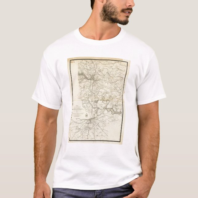 T-shirt Carte militaire des Etats-Unis (Devant)