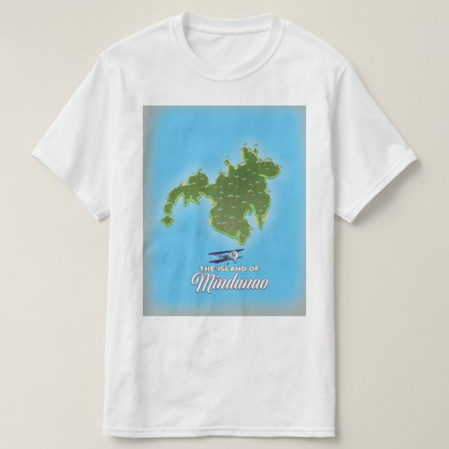 T-shirt Carte Mindanao (Design devant)