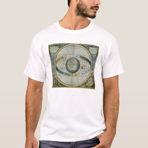 T-shirt Carte montrant le système de Tycho Brahe d'Orbi