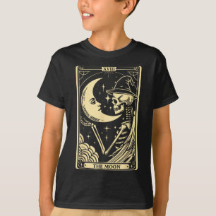 T-shirt Carte Moon Tarot Halloween Skeleton Witch Men W