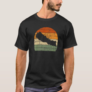 T-shirt Carte népalaise Retro Népal Jour de la Constitutio