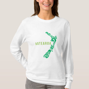 T-shirt Carte Nouvelle-Zélande Aotearoa Nouvelle-Zélande I
