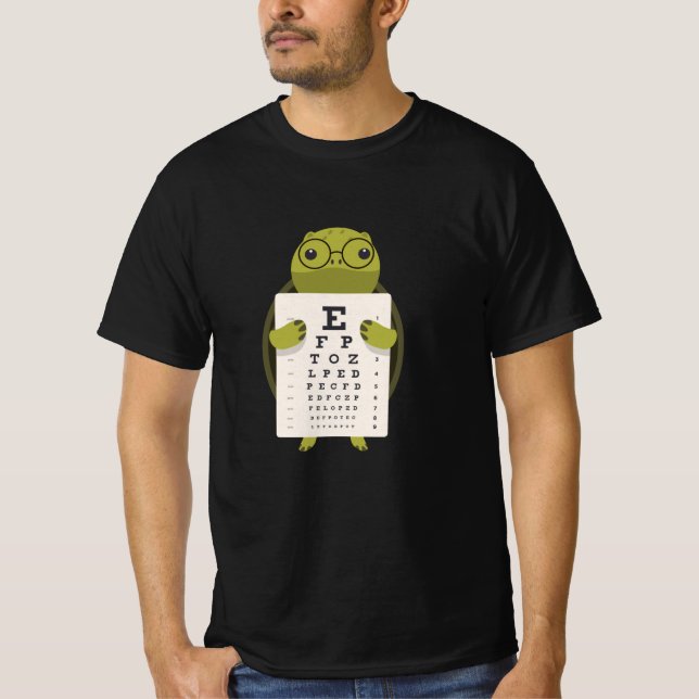 T-shirt Carte oculaire de la tortue (Devant)