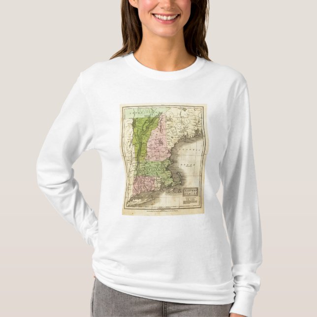 T-shirt Carte orientale d'Olney d'états (Devant)