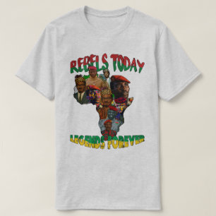 T-Shirt carte panafricaine Sankara, Traoré & Lumum