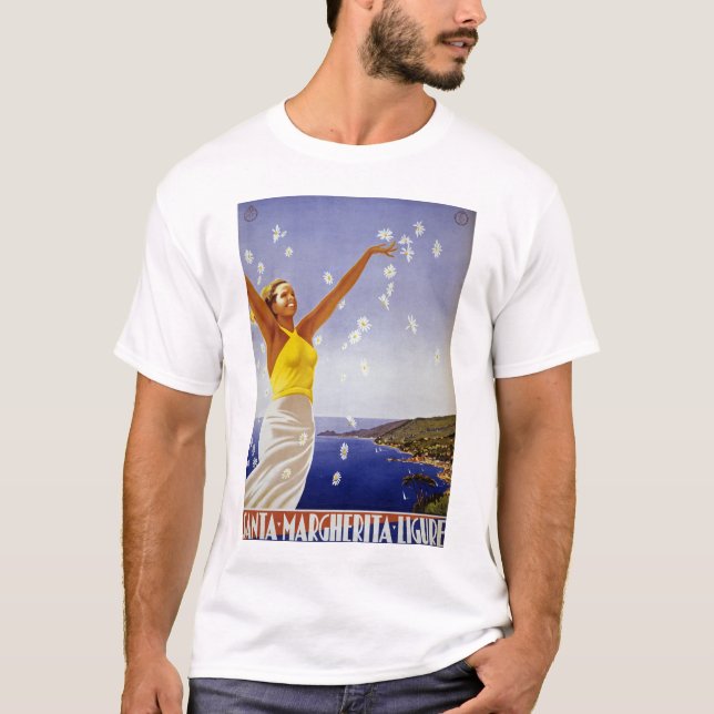 T-shirt Carte père Noël Margherita avec Daisys (Devant)
