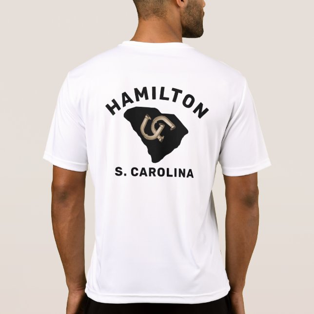 T-shirt Carte personnalisée de la Caroline du Sud (Dos)