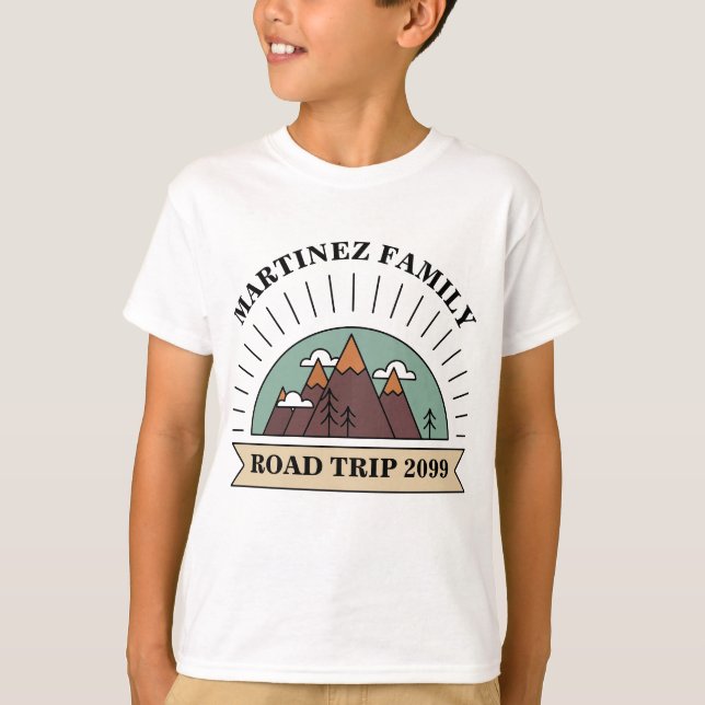 T-shirt Carte personnalisée Famille Réunion Road Triage (Devant)