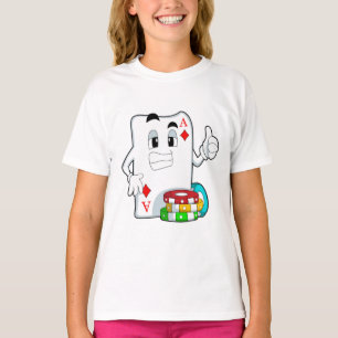 T-shirt Carte Poker avec jetons Poker
