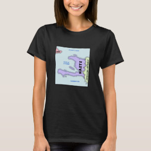 T-shirt carte politique d'Haïti, noms du Comte Voisin