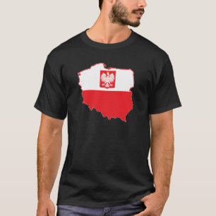T-shirt Carte Pologne En Polonais
