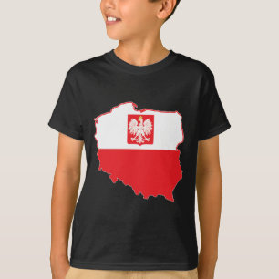 T-shirt Carte Pologne En Polonais