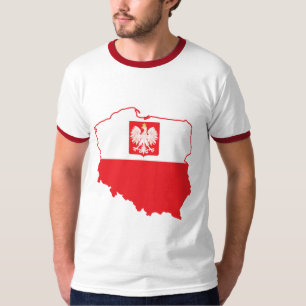 T-shirt Carte Pologne En Polonais