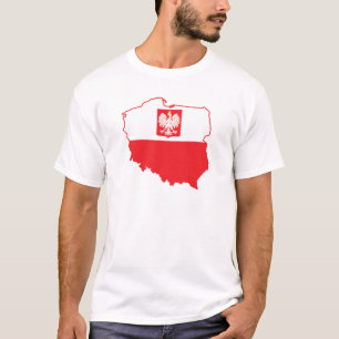 T-shirt Carte Pologne En Polonais