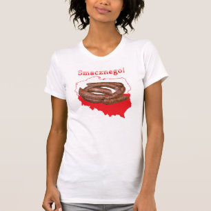 T-shirt Carte polonaise de Kielbasa Smacznego