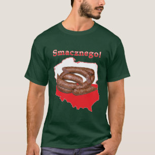 T-shirt Carte polonaise de Kielbasa Smacznego