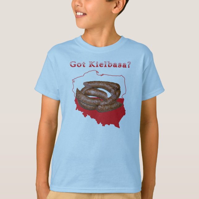 T-shirt Carte Polonaise Kielbasa (Devant)