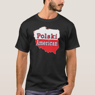 T-shirt Carte Polski américaine