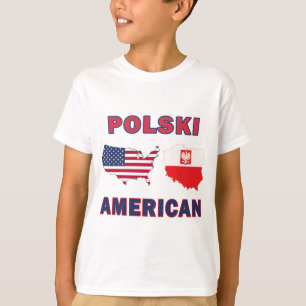 T-shirt Carte Polski américaine
