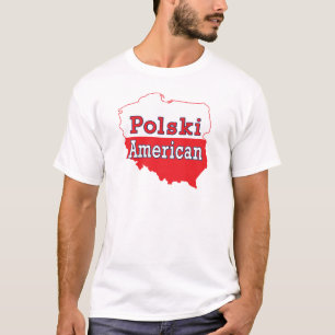 T-shirt Carte Polski américaine
