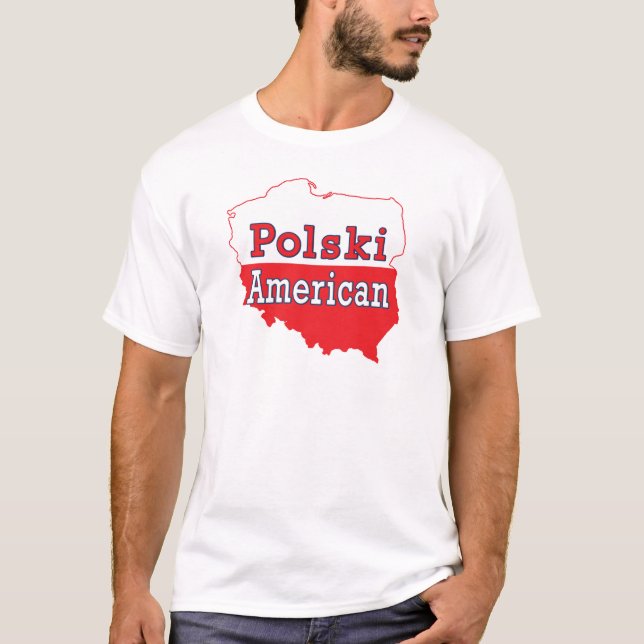 T-shirt Carte Polski américaine (Devant)