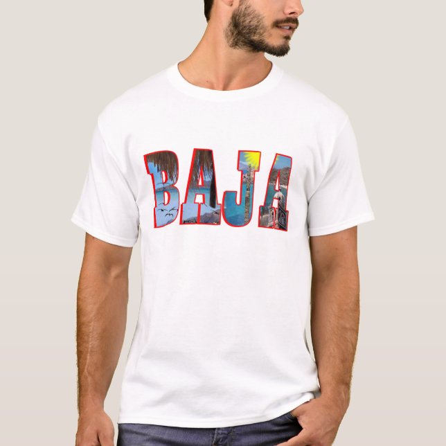T-shirt Carte postale de Baja (Devant)