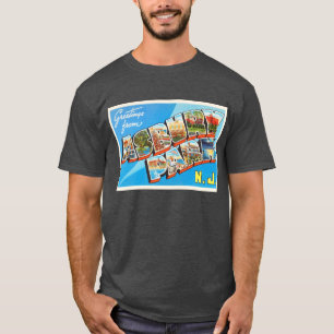 T-shirt Carte postale de Vintage voyage du New Jersey NJ