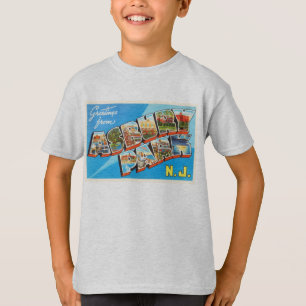 T-shirt Carte postale de Vintage voyage du New Jersey NJ