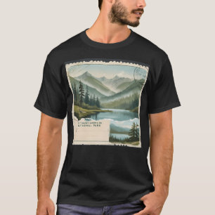 T-shirt Carte postale du parc national des Great Smoky Mou
