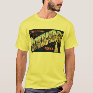 T-shirt Carte postale vintage de Pittsburgh