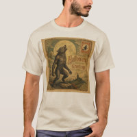 Carte postale vintage d'Halloween Loup-Garou