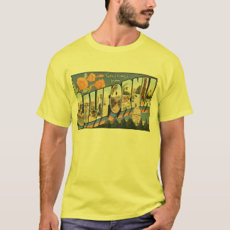 T-shirt Carte postale vintage en Californie