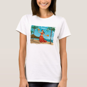T-shirt Carte postale Vintage hawaïen Mele Kalikimaka