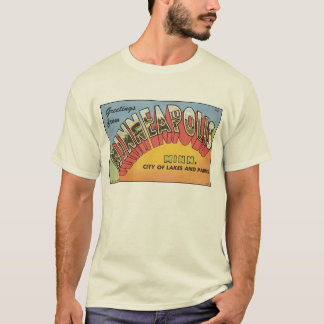 T-shirt Carte postale vintage Minneapolis
