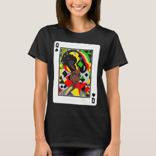 T-shirt Carte Queen africaine Melanin Black Pride Blm June