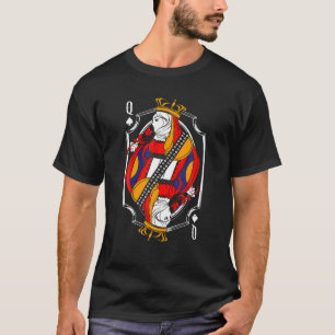 T-shirt Carte Queen Of Spades Carte Halloween Jeux