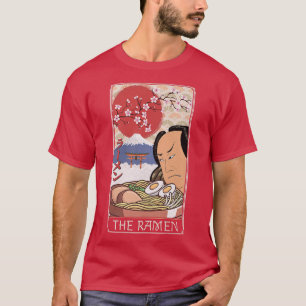 T-shirt Carte Ramen Taro Vintage Retro Ukiyo-e Japonais
