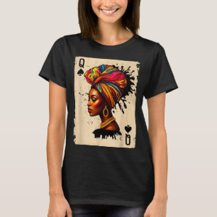 T-shirt Carte Reine de la Mélanine Africaine Histoire Noir