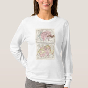 T-shirt Carte religieuse et linguistique de la Suisse