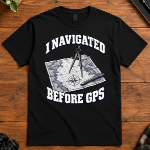 T-shirt Carte Rétro que J'ai Utilisée Avant le Navigateur