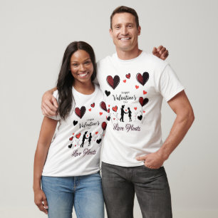 T-shirt Carte romantique Saint-Valentin