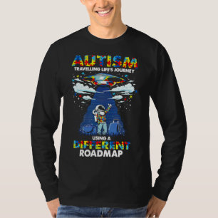 T-shirt Carte routière différente de l'autisme
