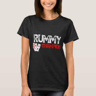 T-shirt Carte Rummy Champion Casino Games