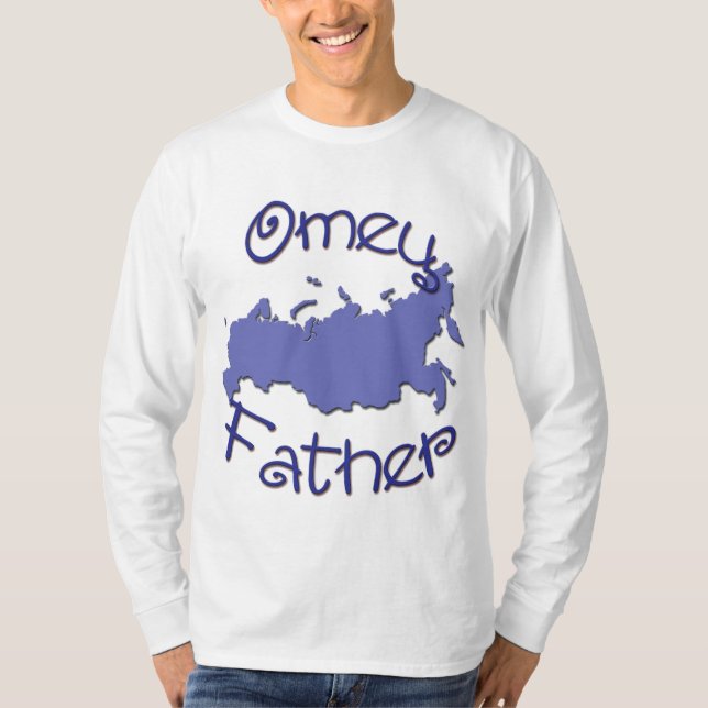 T-shirt Carte (russe) de père (Devant)