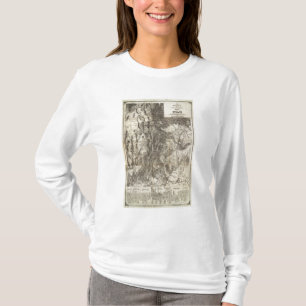 T-shirt Carte sectionnelle de l'ouest nouvelle et