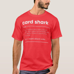 T-shirt Carte Shark Definition Funny Noun